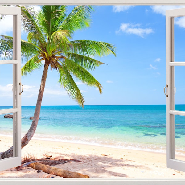 Beach Wall Decal Etsy