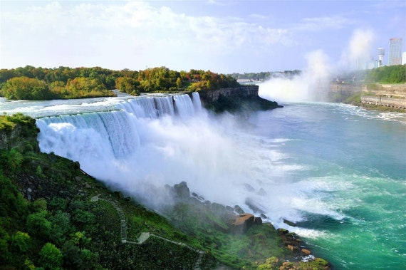 Decalcomanie da muro su Cascate del Niagara, Niagara falls adesivo da parete,  3d Decalcomanie da muro