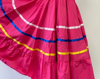 Children's Colorful Folkloric Skirts- Double circle