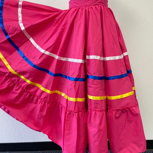 Children's Colorful Folkloric Skirts- Double circle