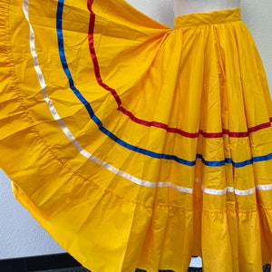 Toddler Colorful Folkloric Skirts- Double circle