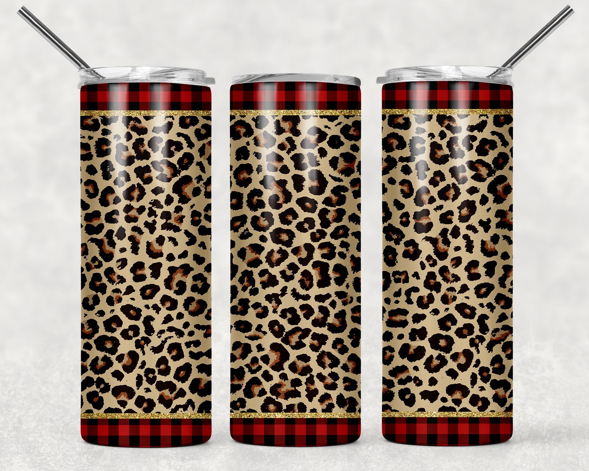 Leopard print tumbler see additional colors available | Etsy