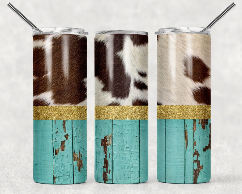 Cow Hide tumbler see additional styles available Etsy