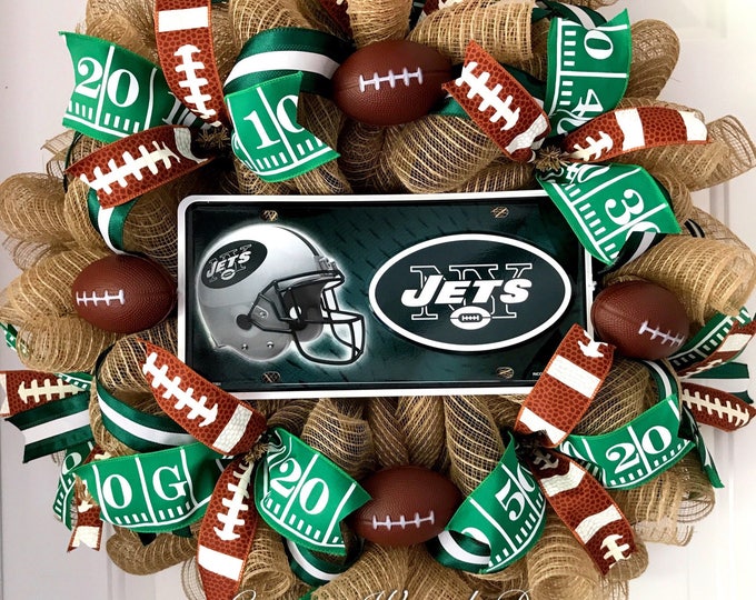 New York Jets Wreath, Jets Wreath, Jets Football Wreath