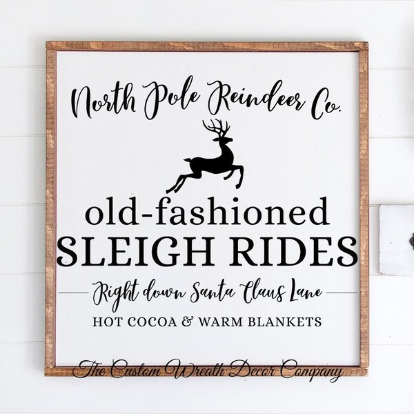 Sleigh Ride Sign - Etsy