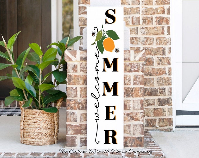 Welcome Summer Porch Sign, Welcome Summer Porch Sign, Summer Porch Leaner