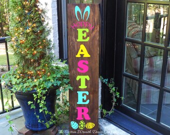 Easter Porch Sign, Easter Porch Leaner