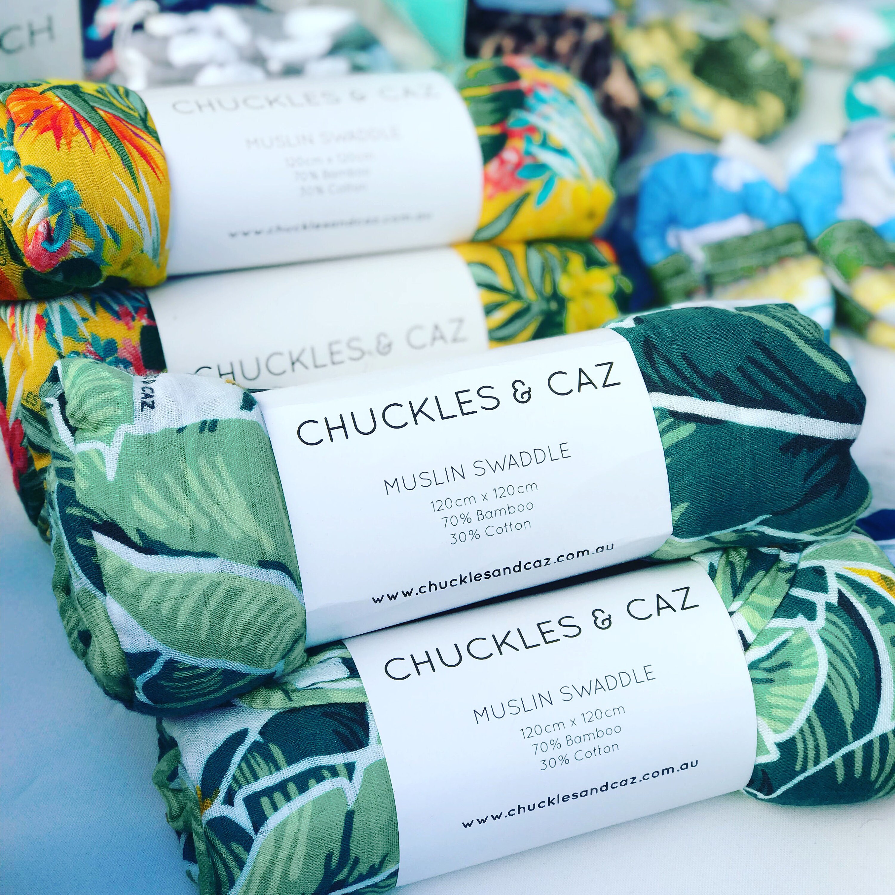 Tropical Palm Muslin Swaddle Australian Accessories for Baby Boys, Baby