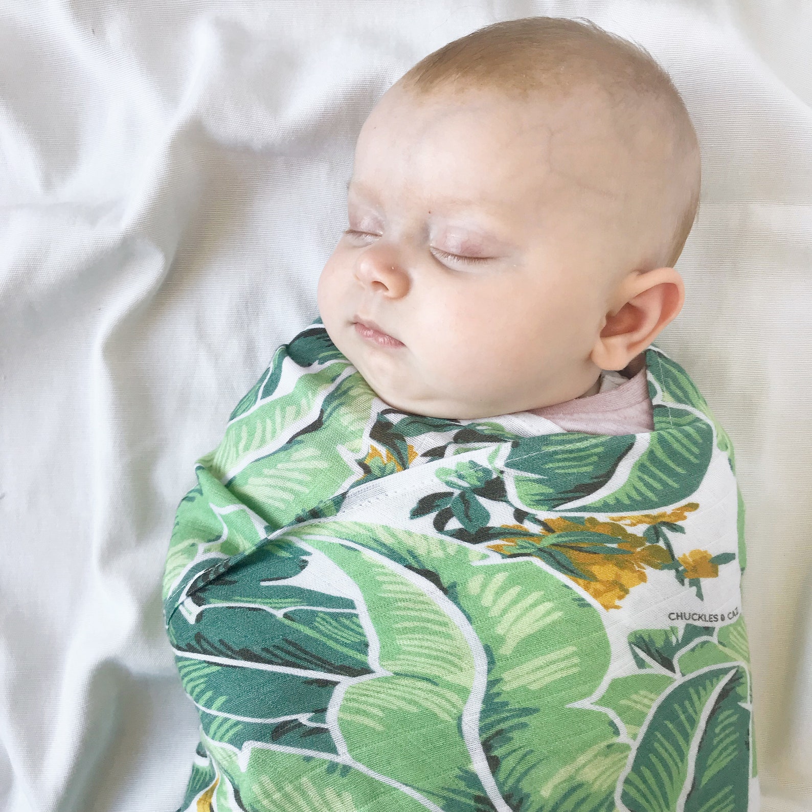 Tropical Palm Muslin Swaddle Australian Accessories for Baby Boys, Baby