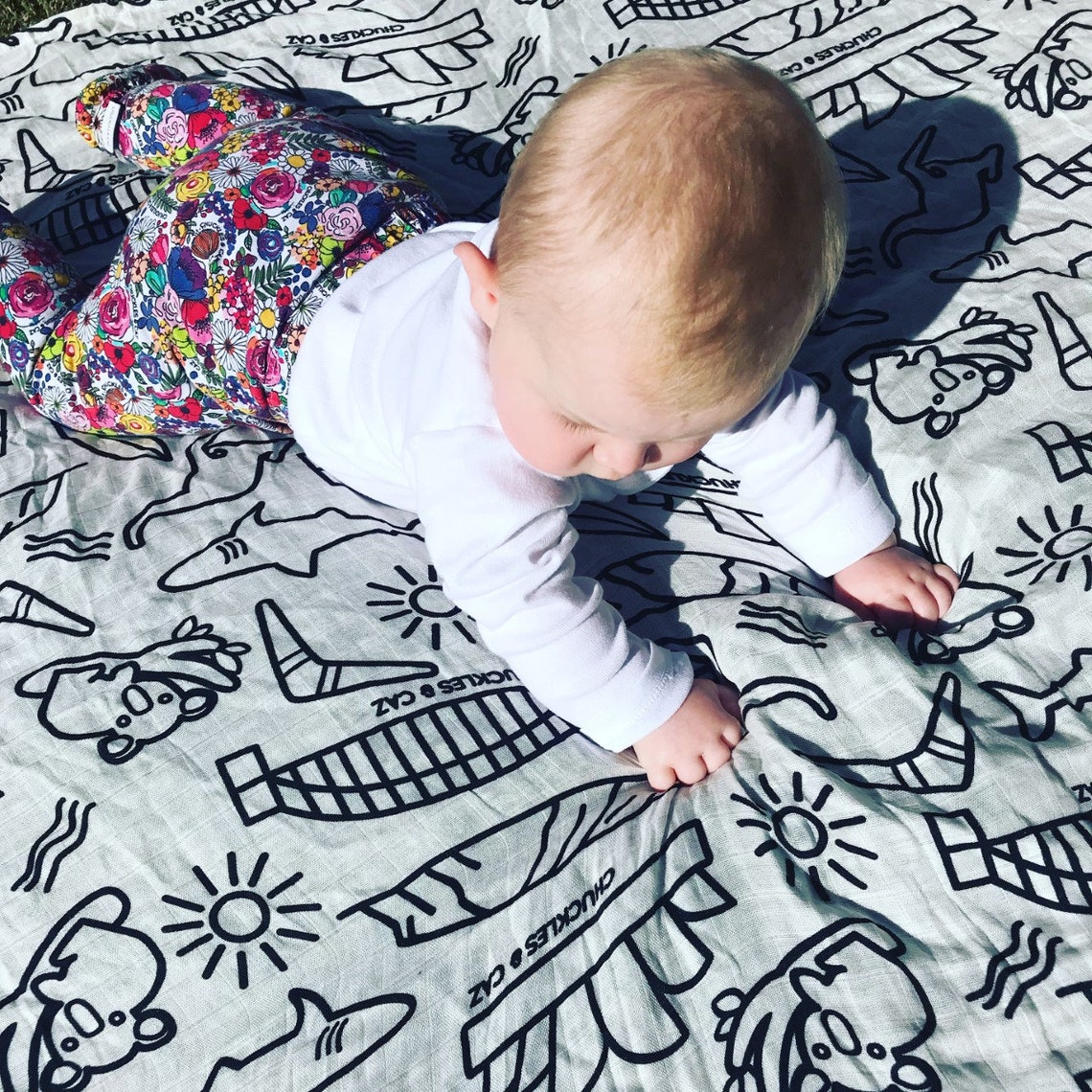 Australian Icon Muslin Swaddle Australian Accessories for Etsy