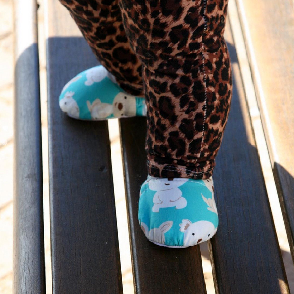 Booties For Newborn Baby In Aqua Color