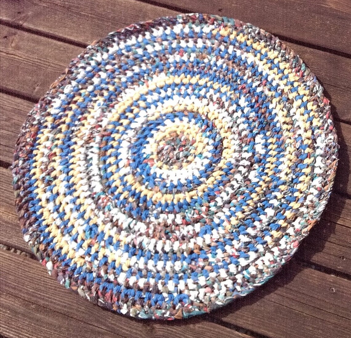 Made to Order Round or Oval Rag Rug Amish Knotted Accent Rug Etsy