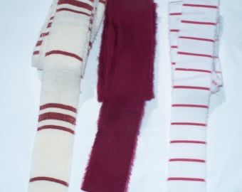 Hand Torn Fabric Strips: Rag Rug Weaving, Amish Knotting (20+ Yards)