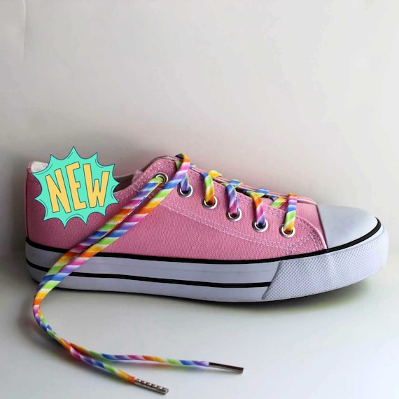 rainbow shoelaces converse