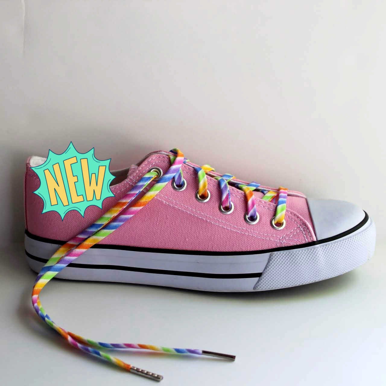Shoelaces Pastel Rainbow Multi Colored Shoe Laces Etsy