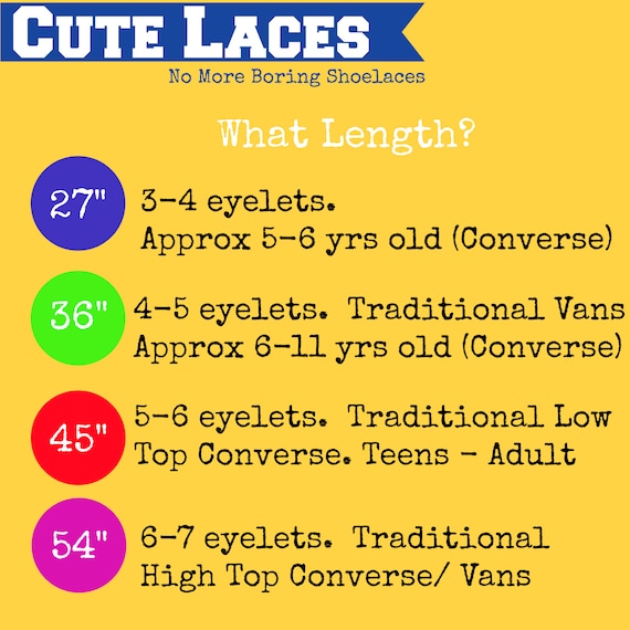 converse low top shoelace length