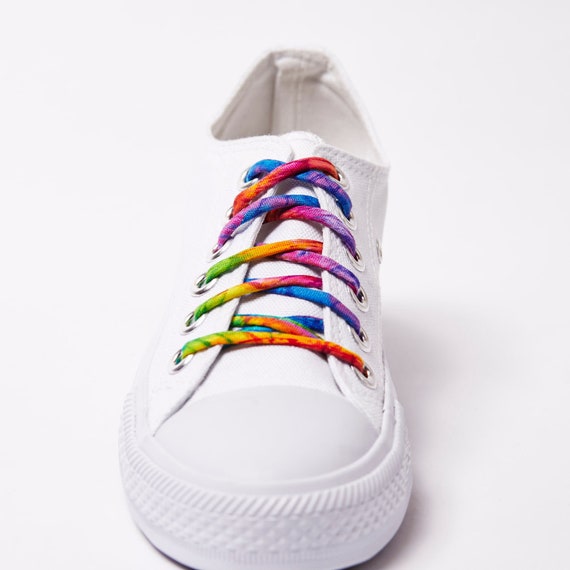 Metal Tips Rainbow Shoe Laces 