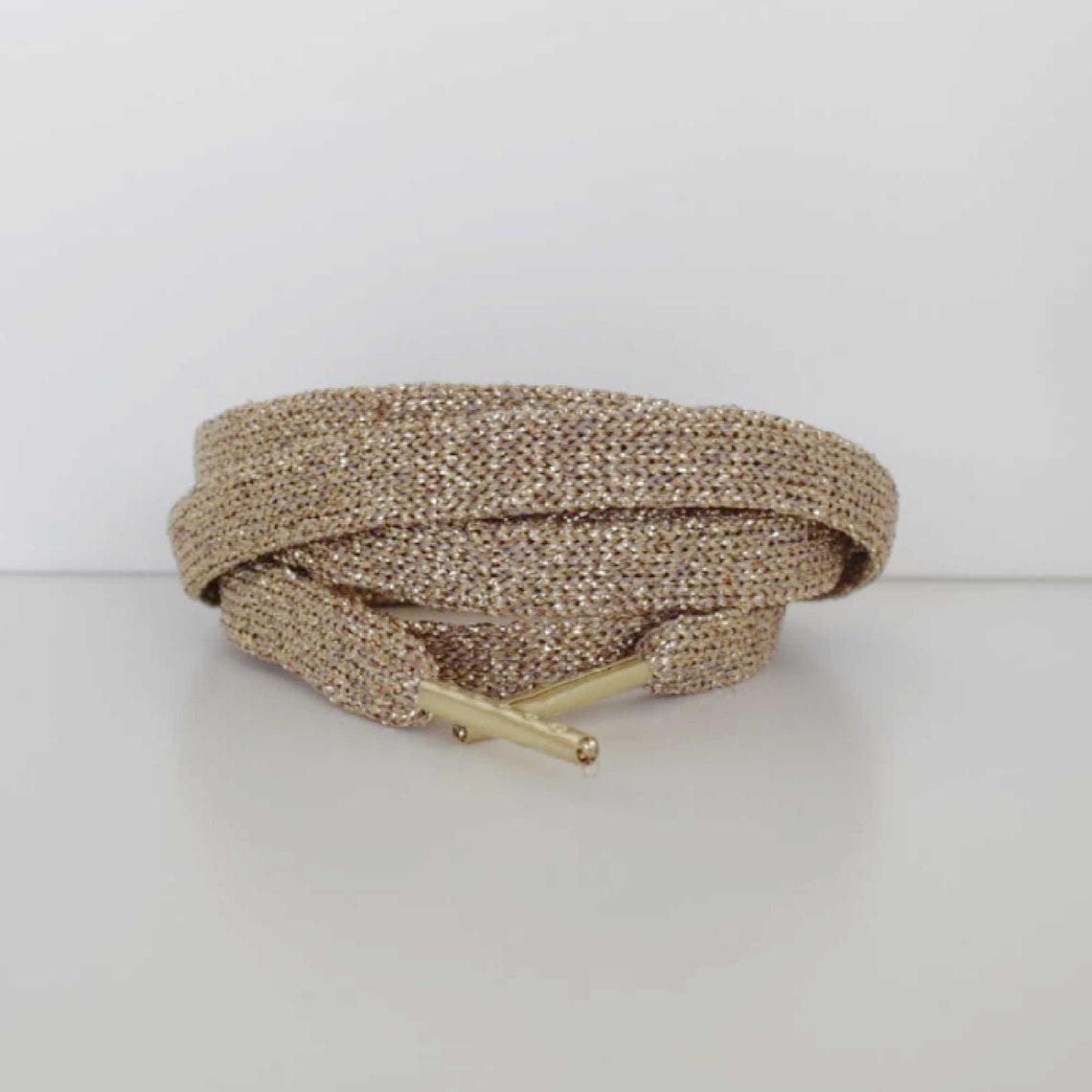 gold flat shoelaces