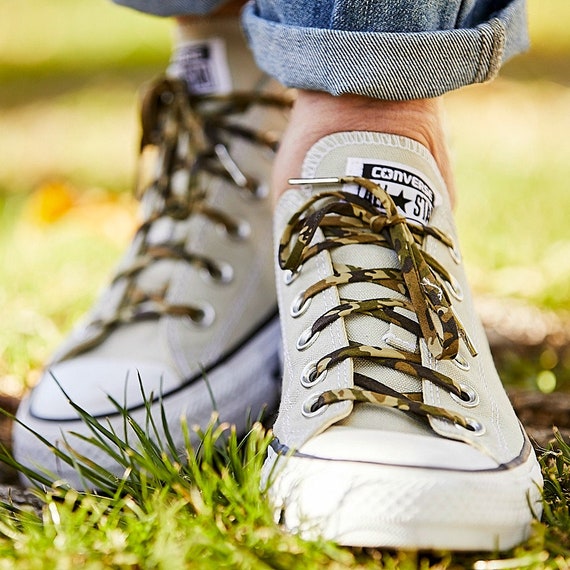 camo shoe strings