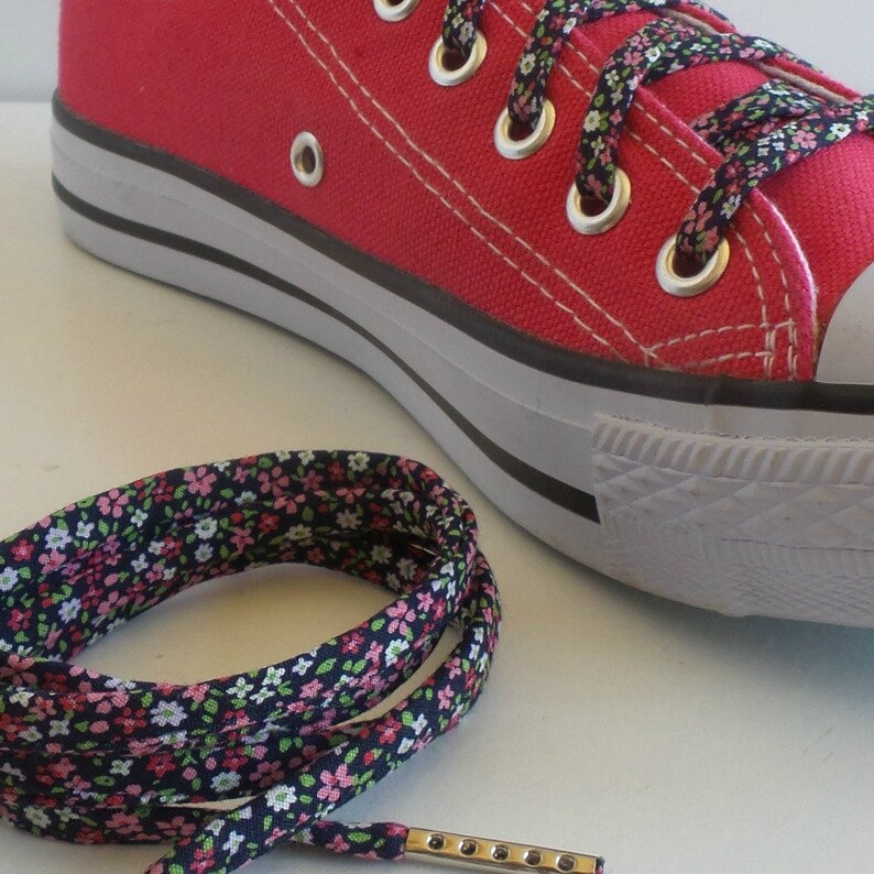 floral shoe laces