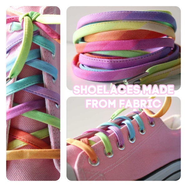 Rainbow Ombre Shoelaces with Metal Tips - Shoe Laces - Perfect for PRIDE - High Tops & Low Tops - Kiddos and Adults lengths