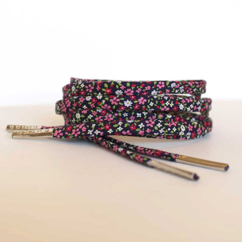 floral shoe laces