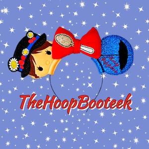 Medicine Nanny. Mickey Ears .Digital embroidery design download. Headband. ITH project In the Hoop. Halloween. Mouse Ears. Mary Poppins