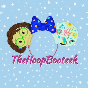 Mirabel Mickey Ears. Embroidery design digital download. Bow Headband ITH project In the Hoop Halloween. Mouse Ears Encanto. Madrigal bruno