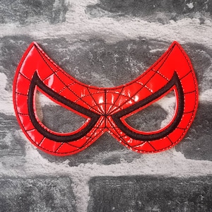 Amazing spiderman super hero inspired mask ITH Project In the Hoop Embroidery Design Costume Cosplay Fancy dress Masquerade Photo halloween