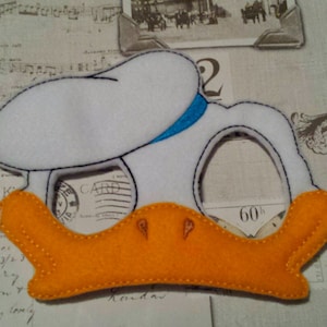 ente donald inspirierte Maske ITH Project In the Hoop Embroidery Design Kostüm, Cosplay, Ausgefallenes Kleid, Maskerade, Fotoständer, Prop. Halloween