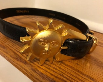 NEW AZTEC INDIAN YELLOW MULTI-COLOR ANTIQUE MEXICAN NATIVE MEXICO BELT BUCKLE