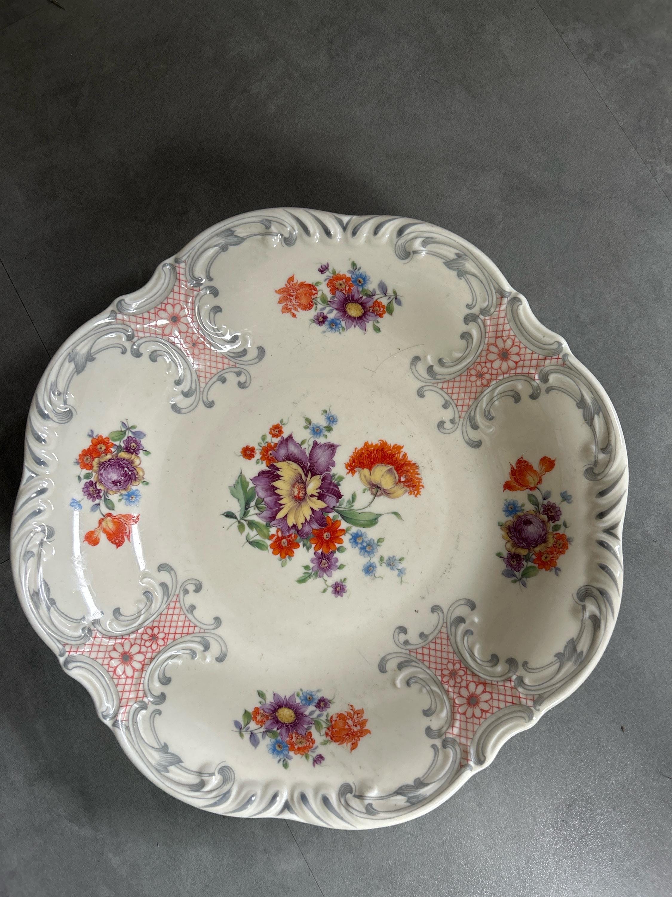 WAS Bavaria Porzellan Schale – 18 X 18 X 8 Cm, Viereckig, Mit Dekorrand, Für Traditionelles, Gutbürgerliches Ambiente