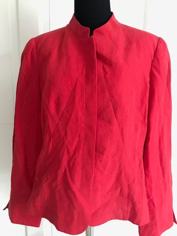 Vintage Armani Le Collezioni tomato red women's b… - image 1