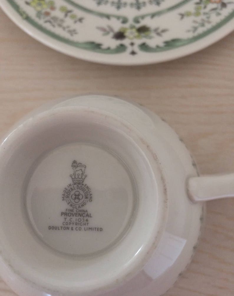 Royal Doulton Fine Bone China Provencal Pattern Made in England 1 Tea