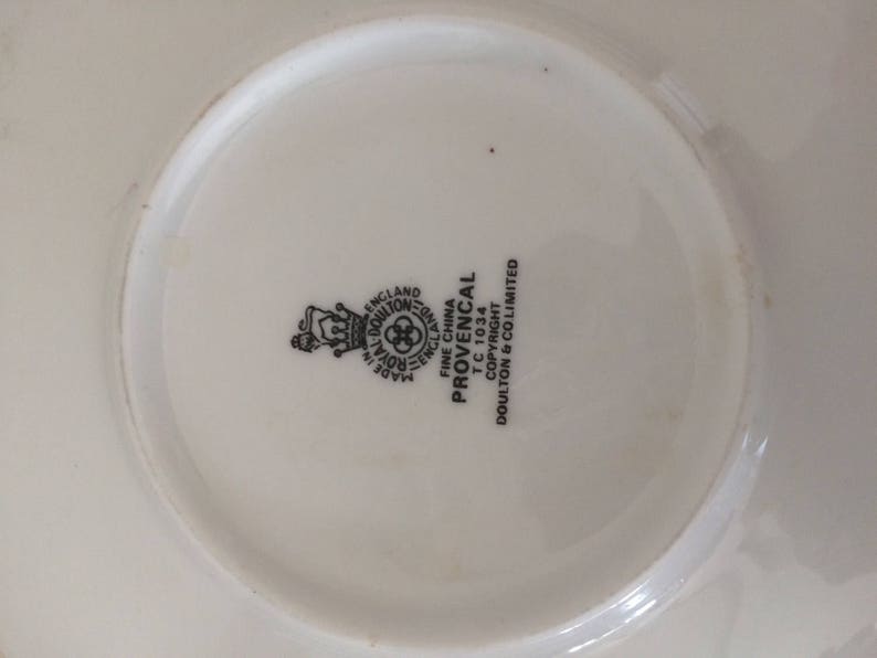 Royal Doulton Fine Bone China Provencal Pattern Made in England 1 Tea
