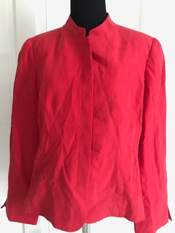 Vintage Armani Le Collezioni tomato red women's b… - image 2