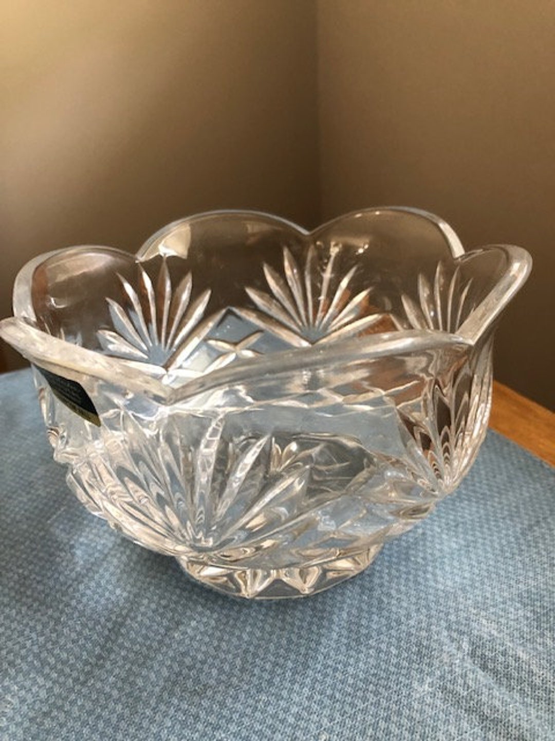 Vintage Noritake Hampton Hall Full Lead Crystal Potpourri/fruit Bowl