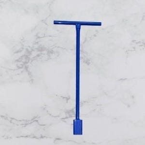 2-i-1 multiverktyg, avloppsrensningsverktyg, pluggnyckel, nyckel för rensningsplugg, avlopp, septiktank, pool, underhåll, vinterförvaring