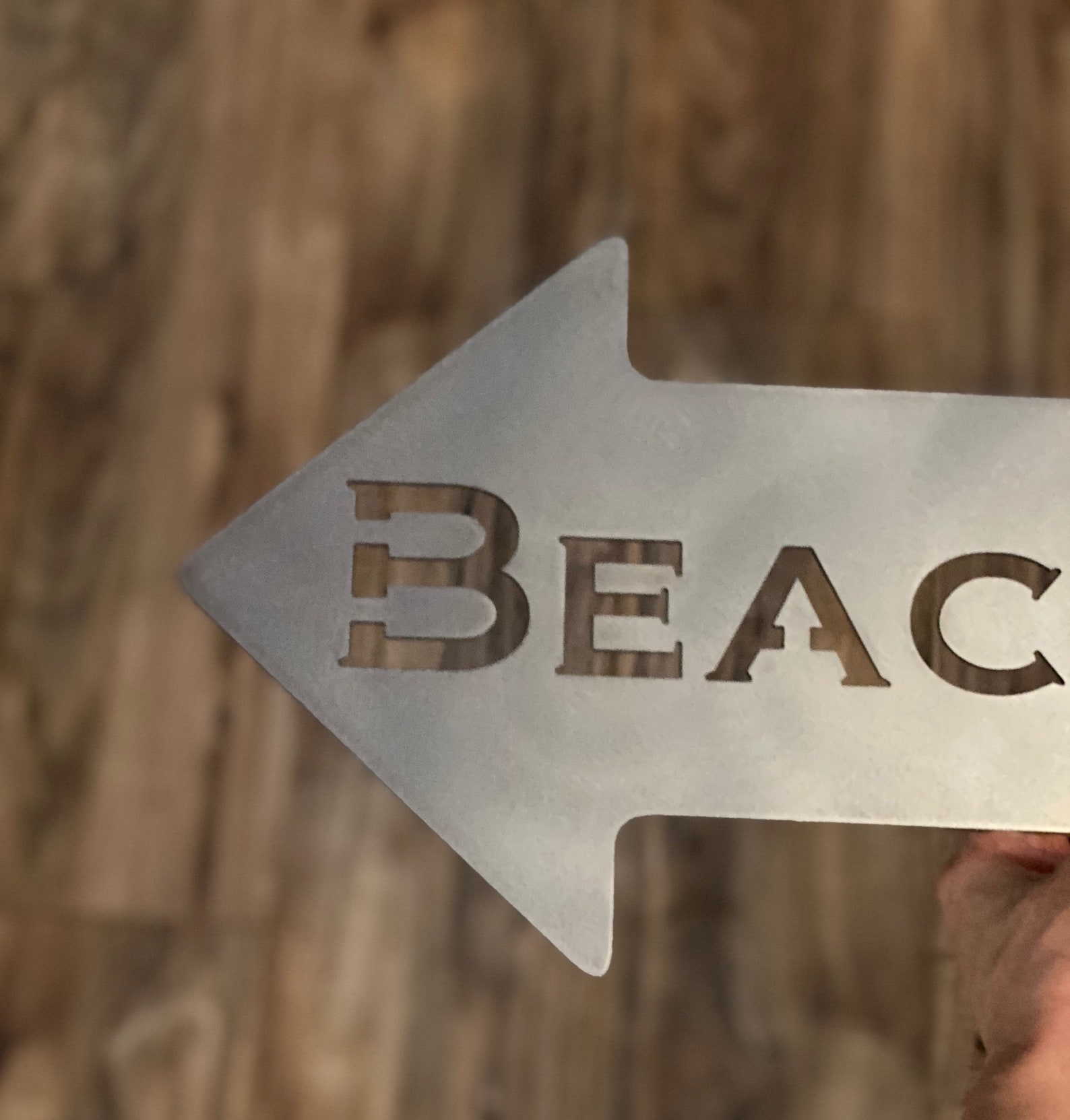 Metal Beach Sign Arrow Etsy