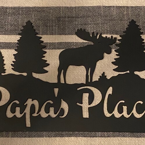 Metal Nana & Papa shops Sign