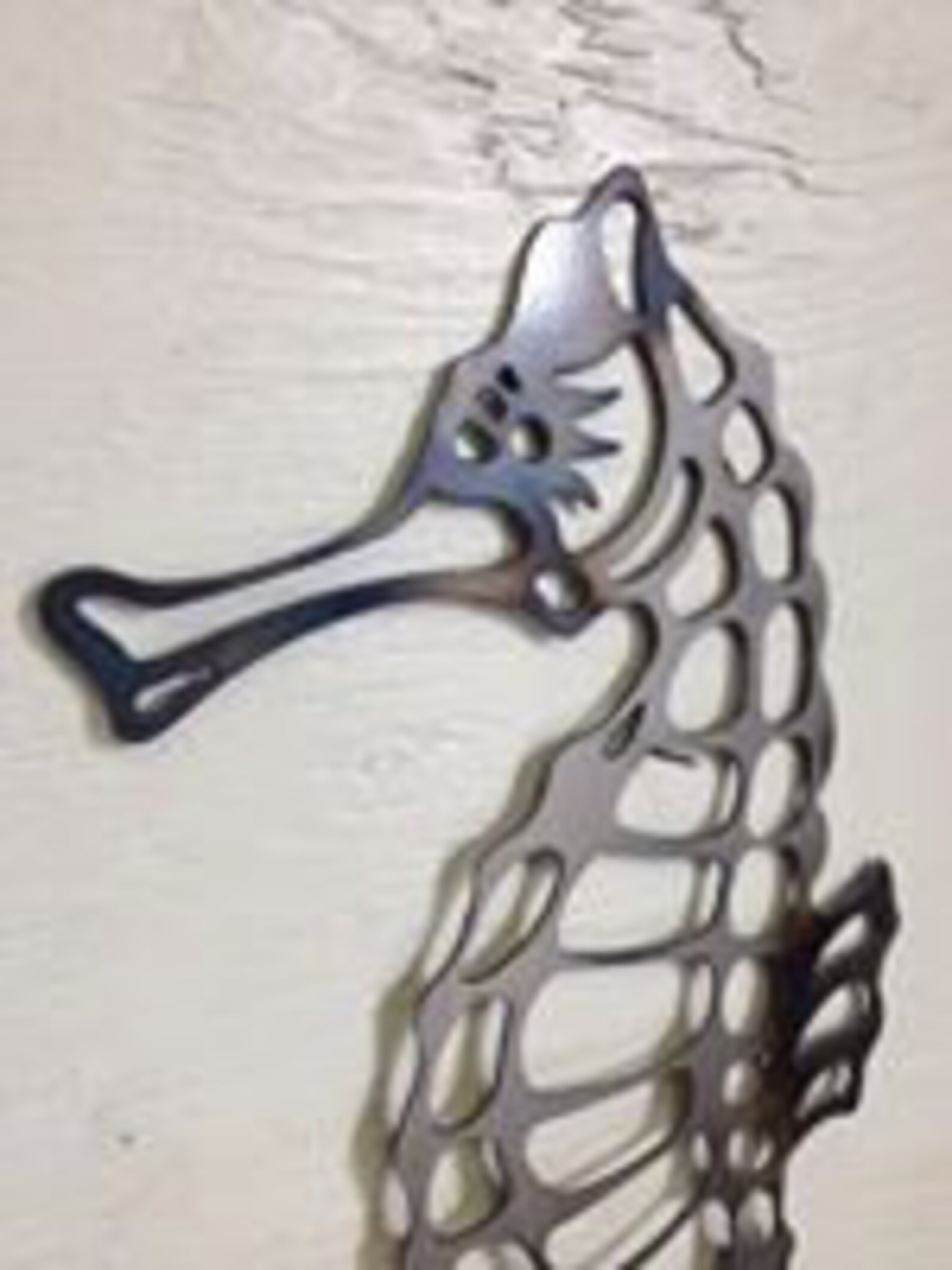 Metal Seahorse Wall Hanging 8 X 15 Etsy
