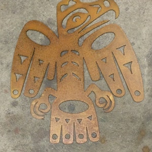 Metal Native Eagle 12.5&quot; x 15&quot;