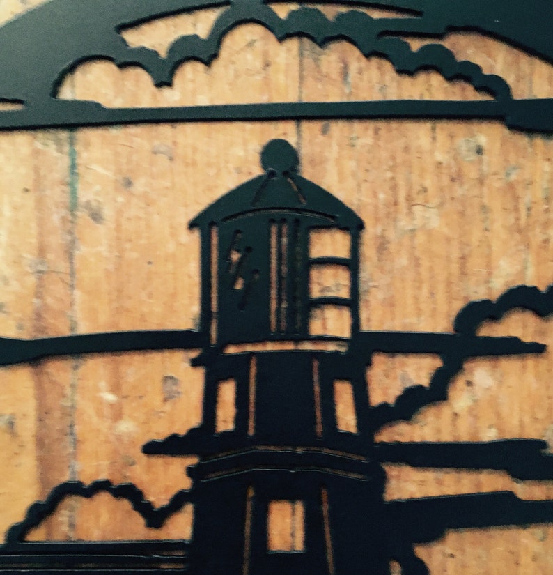Metal Lighthouse Wall Hanging 12 X 12 Etsy