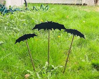 Metal Bats SET Garden & Yard Stakes