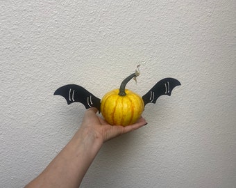 MINI Metal Bat Pumpkin Decorating Kit, Halloween, Thanksgiving, Fall, Dark, Creepy, Goth, Carve-less