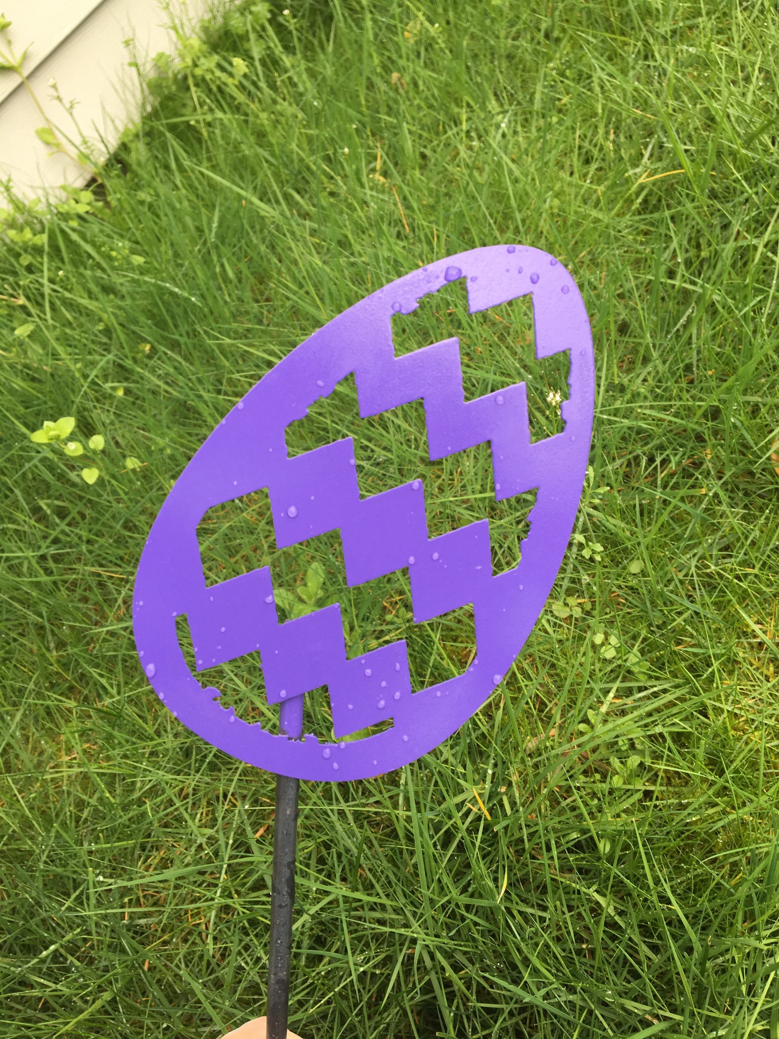 Metal INDIVIDUAL Easter Egg Garden & Yard Stakes Etsy