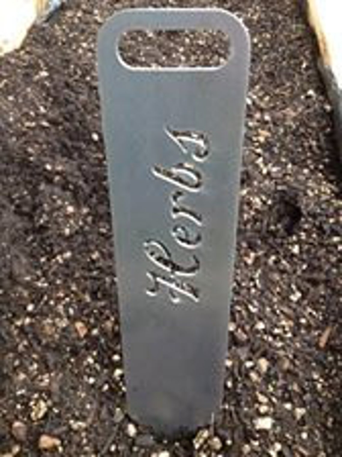Metal Garden Stakes Herb Flower Yard Etsy