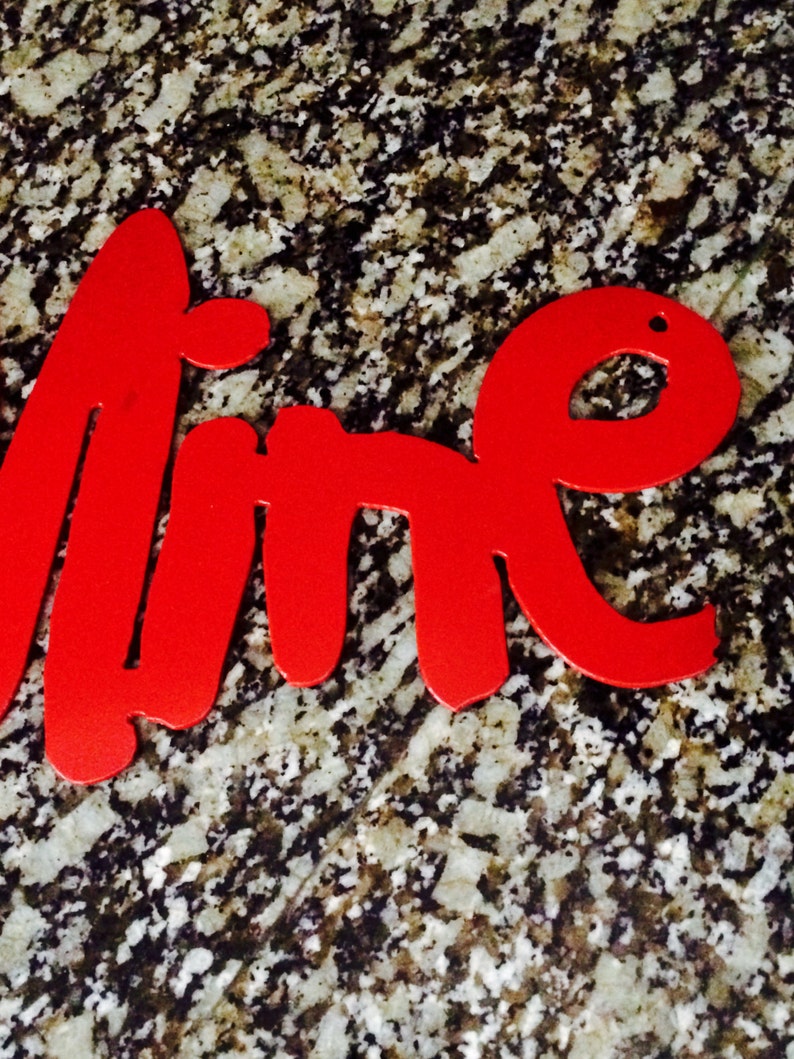 Metal Be Mine Sign 15 x 3 image 3