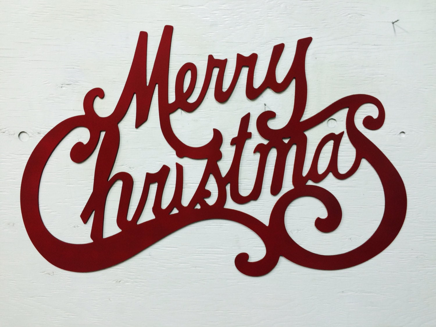 Metal Merry Christmas Sign 24