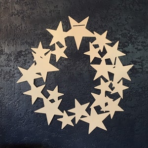 Metal Starshine Star Wreath VARIOUS SIZES